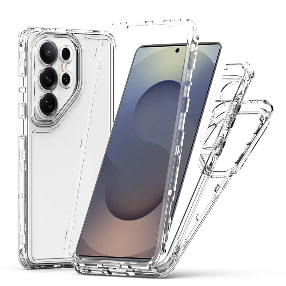 Transparent Phone Case For Samsung Galaxy S26 Ultra S23 S24 S25 Ultra Plus FE S25Edge A36 A57 A55 A54  A35 A12 Shockproof Cover