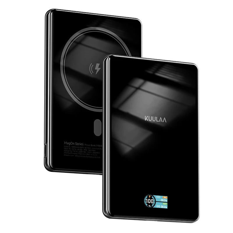 KUULAA Qi2 Magnetic Power Bank 10000mAh PD20W Portable Charger Wireless External Battery for iPhone17 16 15 14 Pro Max Powerbank Car Mobile World