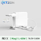 60W MagSafe 1 L Shape Power Adapter Charger, Replacement for MacBook Air/Pro A1278 A1181 A1184 & More Models, CE FCC Certified. Car Mobile World