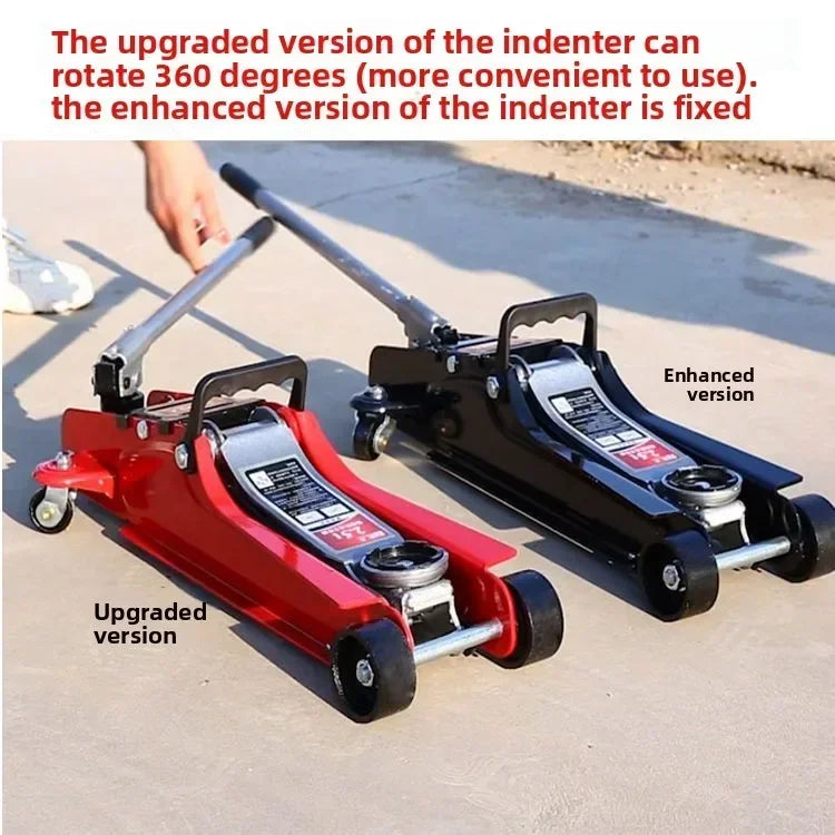 Durable  Jack Horizontal Hydraulic Car with Thickened Hand Crank 2.5 Off-road Car Hydraulic Tire Replacement 2 Tons 3 Tons