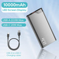 KUULAA 22.5W Power Bank 10000mAh Portable Charger PowerBank Fast Charging External Battery For iPhone17 16 14 Xiaomi poweer bank