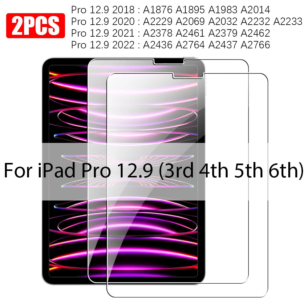 Tempered Glass For Ipad Pro 13 M5 M4 2025 12.9 Air 11 5 4 3 2 M3 M2 Screen Protector A16 10 9 9th 10th Generacion Mini 7 6 Film Car Mobile World