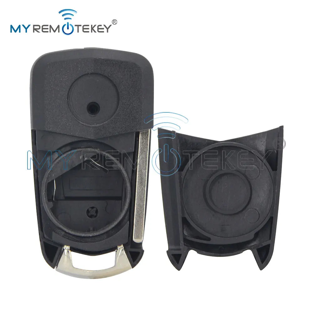 REMTEKEY Flip Key shell Case 2 Button HU100 for Vauxhall Opel Corsa D Astra H Vectra C Zafira 2005 2006 2007 2008 2009 CM World