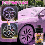 Pink Magic Foam Car Wash Shampoo Car High Concentration Sediment Pre-washed Off Wash Car Wash Soap Super Foam Cleaner X1 ﻿ CM World