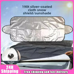 1Pc Car Windshield Protector Anti-falling leaves Sun Shade Dust Frost Freezing Snow Windshield Cover Car Exterior accessories Car Mobile World