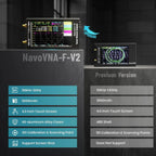 NanoVNA-F V2 Vector Network Analyzer 50KHz-3GHz Antenna Analyzer Ham Radio HF VHF UHF 4.3inch screen 5000mAh Battery Measuring CM World