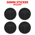 4pcs/set 3D Car Wheel Center Hub Caps Sticker  Auto Emblem Wheel Center Cap for Tesla Model 3 S X Y Roadster