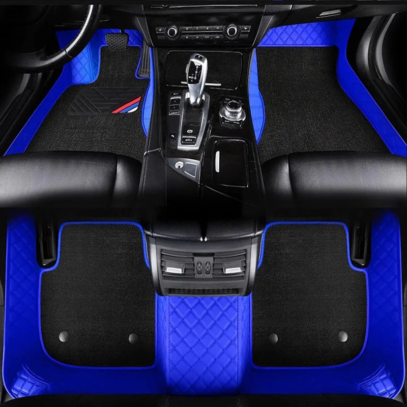 Custom Car Floor Mats For Audi A7 S7  Auto Carpets Double Layer Foot Coche Accessories Floor Liners Blanket Car Mobile World