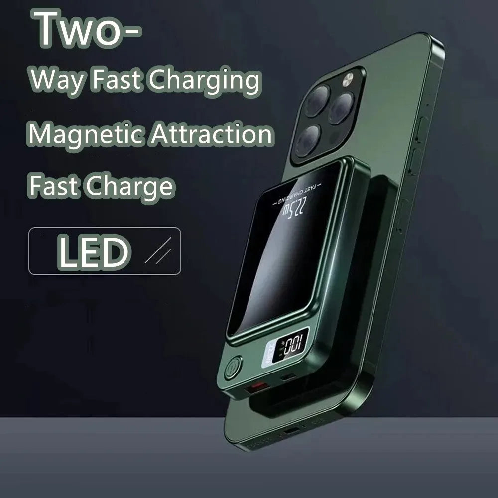 Lenovo 20000mAh Capacity Power Bank Magnetic Wireless 22.5w Ultra Super Fast Charging Powerbank For Iphone Samsung Huawei Xiaomi Car Mobile World