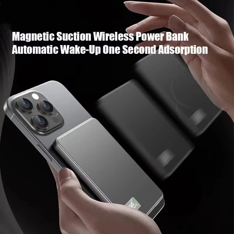Lenovo 20000mAh Magnetic Wireless Power Bank Thin Portable PD22.5W Fast Charging External Battery For Magsafe For iPhone Samsung Car Mobile World
