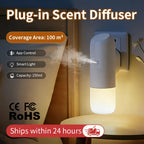 TEABLUM 100m³ Smart Automatic Air Freshener Plug in Diffuser Hotel Scent Diffuser for Home and Toilet 150ml Fragrance Diffuser CM World