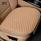 Universal Linen Car Seat Cushion Without Backrest – Non-Slip Design, Uses for Front Seat Driving & Office Car Use CM World