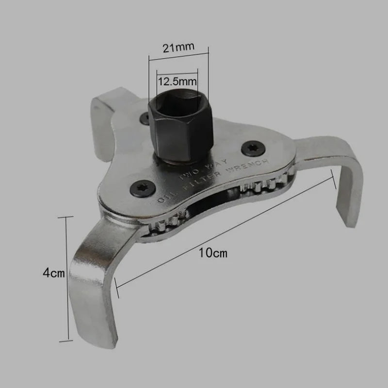 New Oil Filter Wrench Tool For Auto Car Repair Adjustable Two Way Oil Filter Removal Key Auto Car Repairing Tools 60-120MM