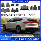For Tesla New Model YL Launch 2026+ Car Floor Mats Cargo Liner Trunk Mats Backrest Kick Pads Protection Car Interior Accessories