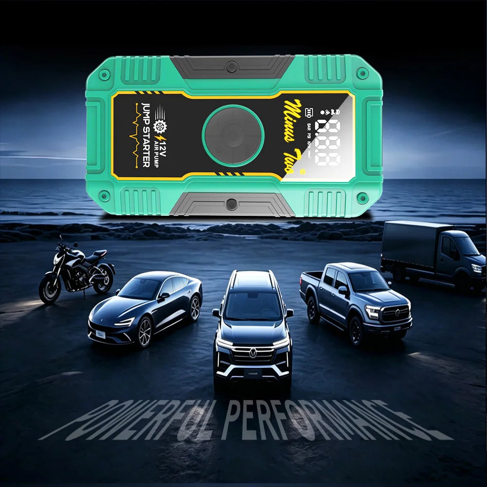 12V Car Jump Starter with Car Battery Charger Auto Device Jump Start Car Battery Booster USB Phone Charging Port