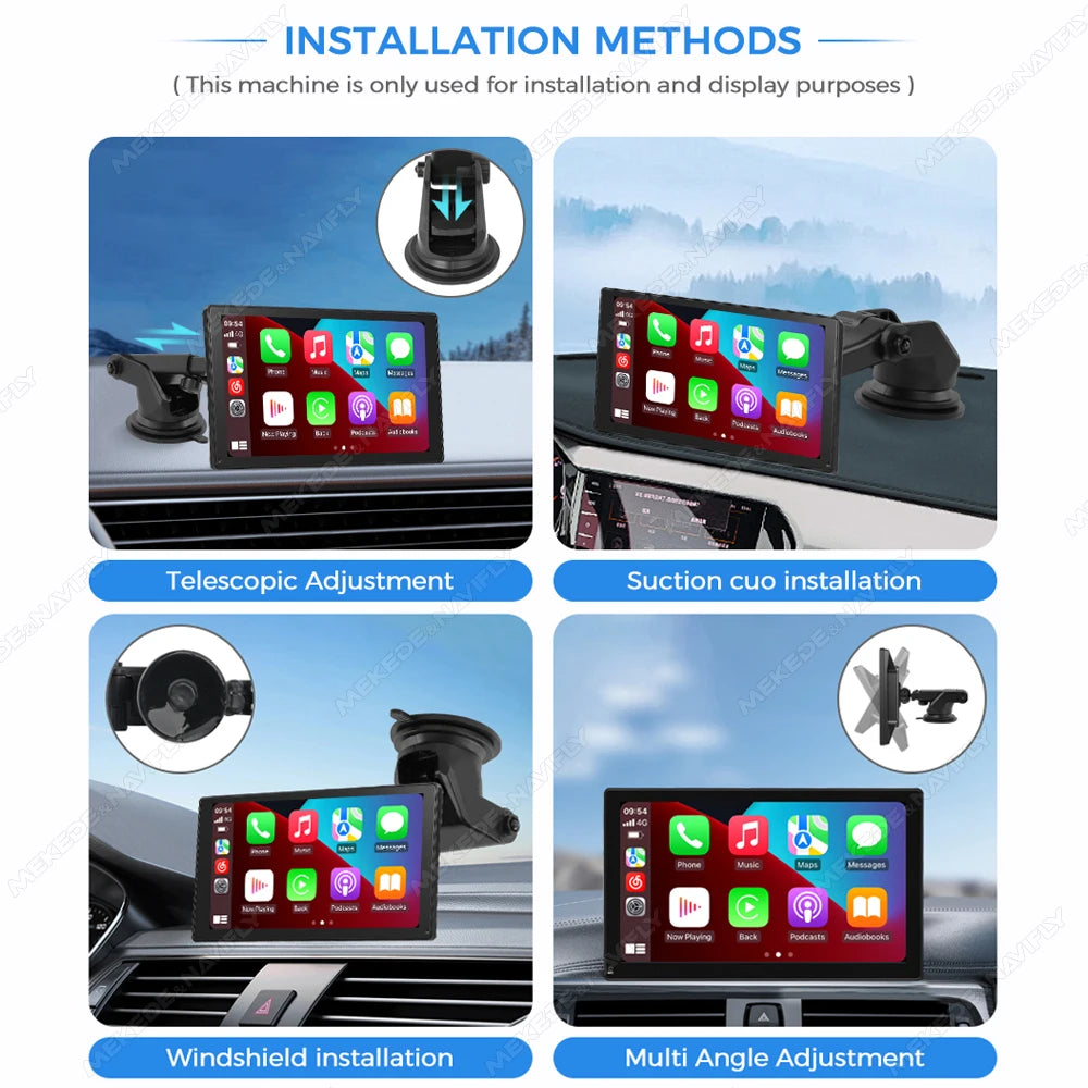 New Universal Expansion Holder For MP5 Car Radio Stereo Carplay Multimedia Player Compatible With Screen 6.86/7/9/10.26 Inch CM World