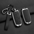 Car Key Case Cover For Jeep WK2 KL BU MP Renegade Grand Cherokee Dodge Ram Charger Challenger Chrysler 300C Journey Keychain