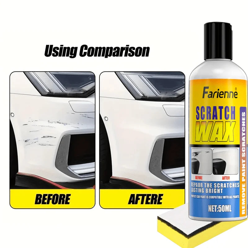 Universal Car Scratch Repair Kit - Polishing & Waxing Paste for All Paint Colors, Designed for Vehicle Surface Restoration CM World