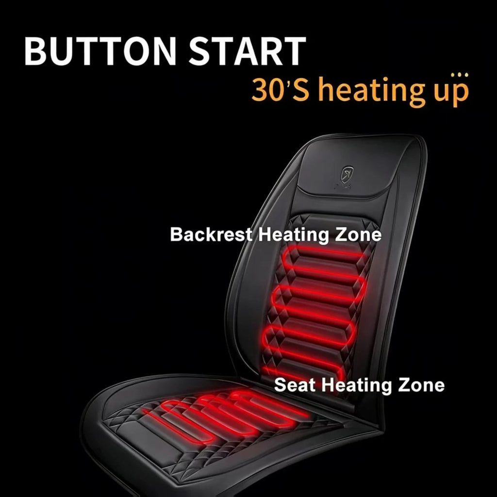 1/2pcs Winter Heated Car Seat Cover 12V Heating Warmer Car Seat Cushion Auto Universal Car Seat Protector Cloak Cover Pads Set CM World