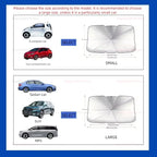 NEW Portable Car Windshield Sun Shade UV Blocker Insulation Sun Protector Internal Sun Visor for Car Sunshade Storage Solution