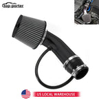 1Set 3" Cold Air Intake Filter Induction Kit Pipe Power Flow Hose System CM World