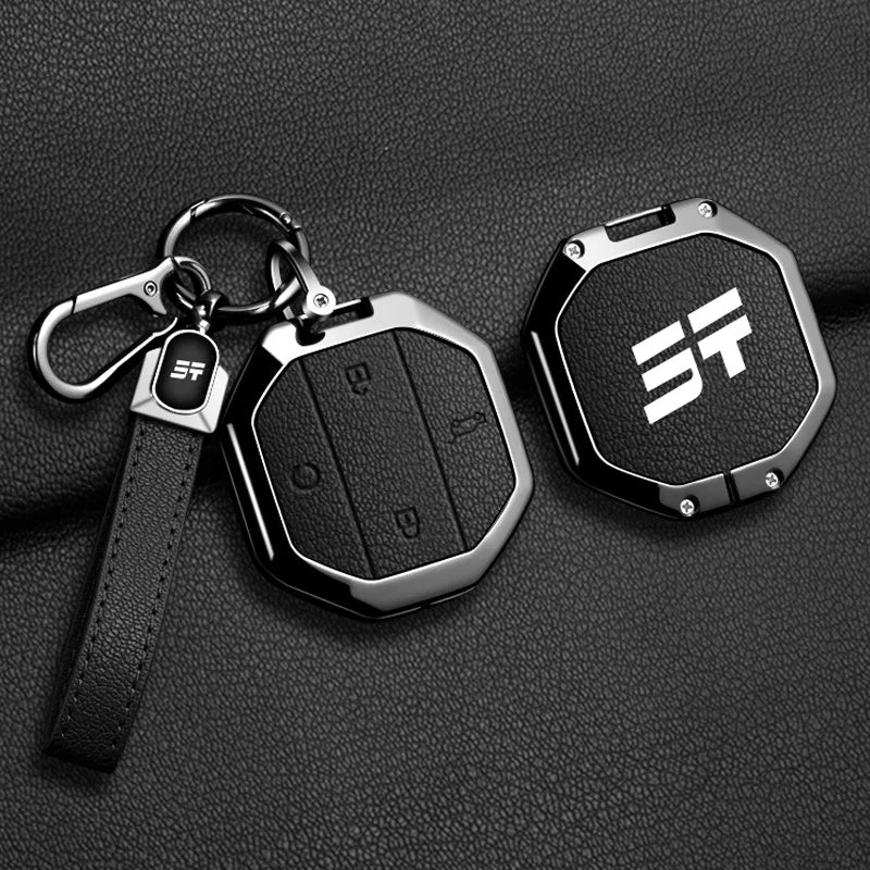 For Chery Jetour Traveller T2 2025 Zinc Alloy Car Key Case Cover Fob Shell Protector Keychain Clip Buckle Interior Accessories