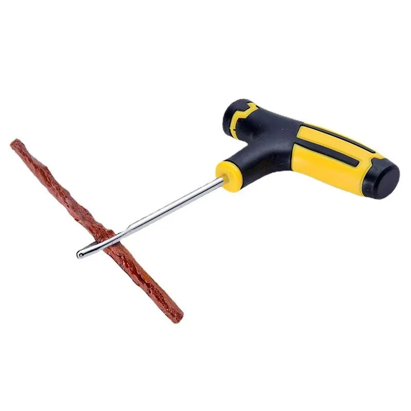 Car Tire Repair Tool Kit with Rubber Strips Tubeless Tyre Puncture Studding Plug Set Motorcycle Truck Vacuum Tire Repair Tool