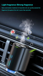 Car Aroma Diffuser Air Freshener Odor Eliminator  Vechile Air Vent Perfume Night Light Refill Fragrance
