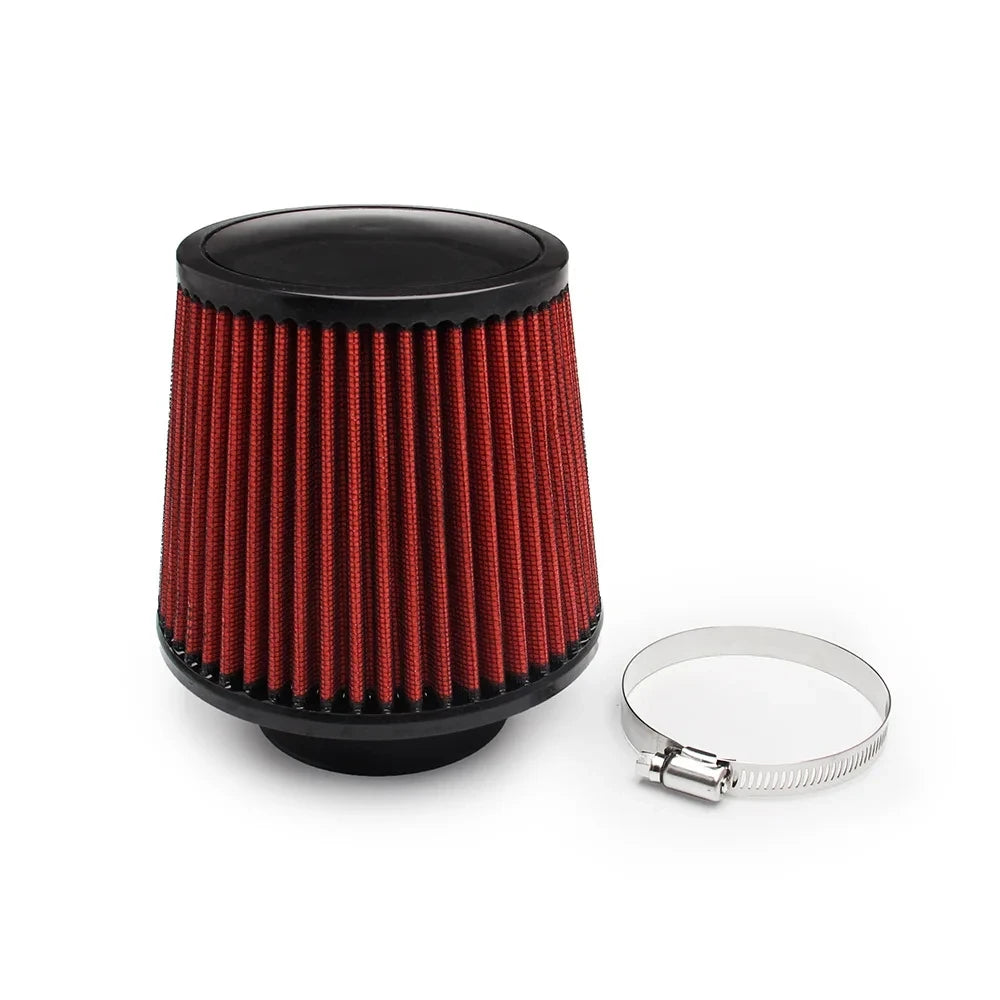 Cold Air Intake Pipe, 76mm 3 Inch Universal Car Cold Air Intake Turbo Filter Aluminum Air Filter Induction Flow Hose Pipe Kit