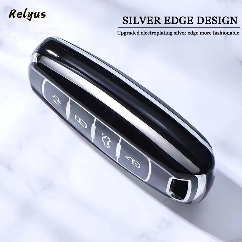 Soft TPU Car Key Case Cover for Great Wall Haval Jolion 2022 H6 H7 H9 F7 F7X GMW Dargo Protection Key Bag Keychain Accessories