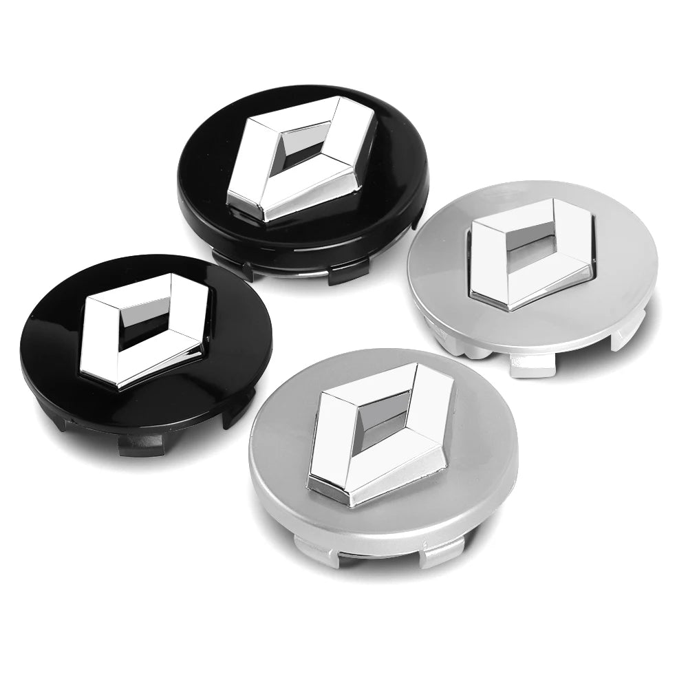 4PCS 56mm 60mm Car Wheel Center Cap Logo Hub Badge Rims Cover For Renault Megane 2 3 Clio 4 Trafic Captur Emblems Kangoo Zoe CM World