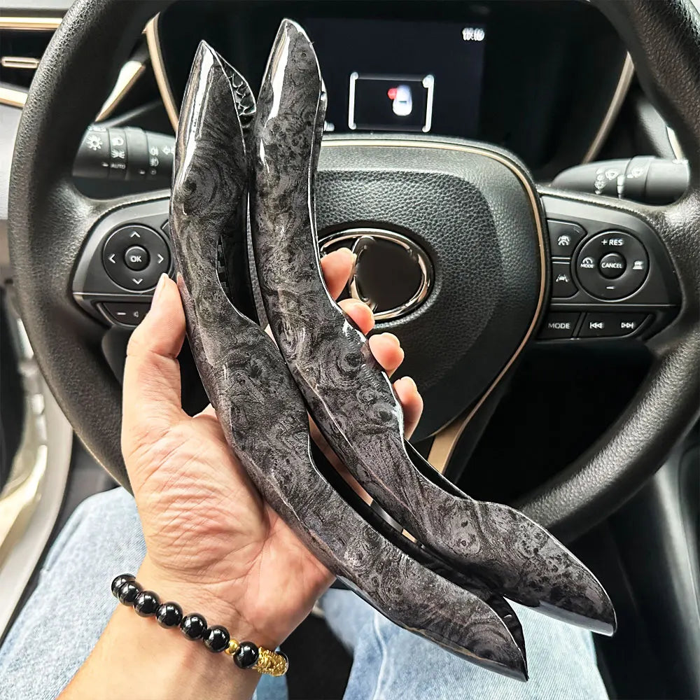 D-shaped,Round Car Steering Wheel Cover Peach Wood Grain Retro Style Modified Steering Wheel Styling Anti-slip Accessories 2025 CM World