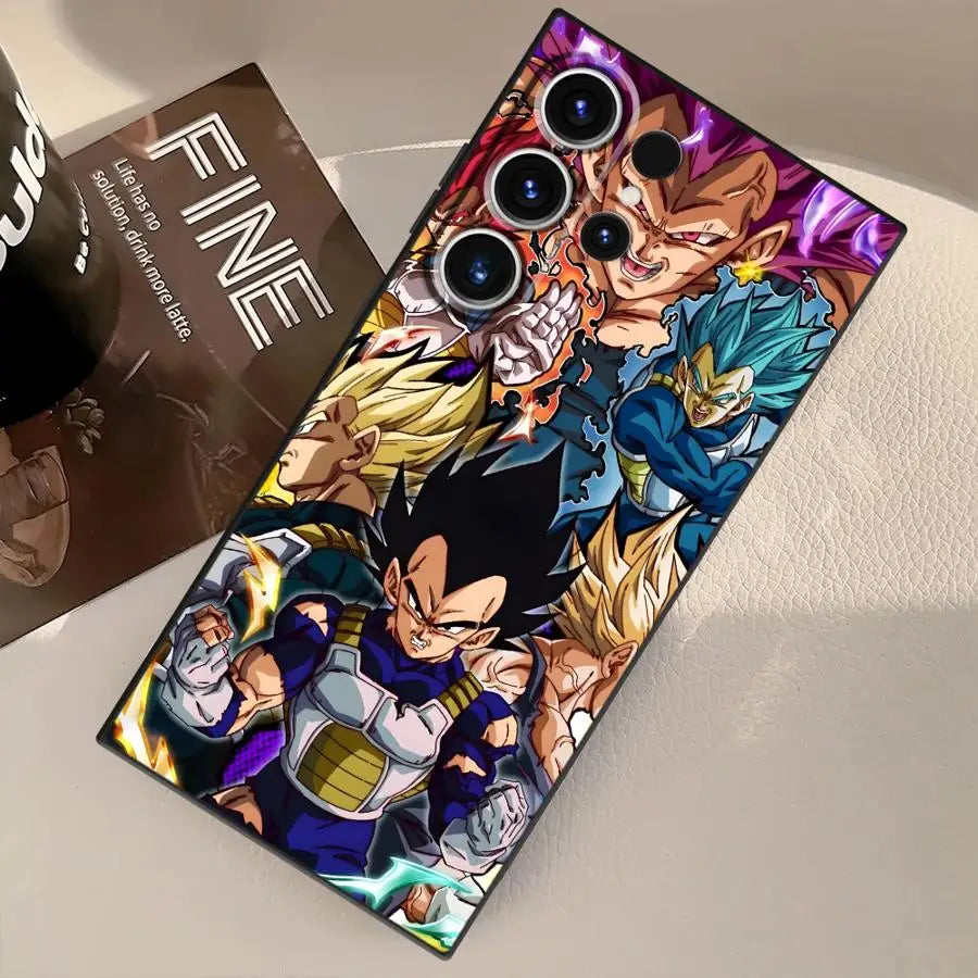 Dragon Ball Vegeta Case for Samsung Galaxy S26 Ultra S25 Plus S24 Note 20 8 9 10 S21 FE S23 S20 Ultra S10 S9 Funda Phone Cover