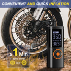7-in-1 Multifunctional Portable Emergency Jump Starter with Inflator Inflatable Pump,Air Compressor for Car Motorcycle Bicycle