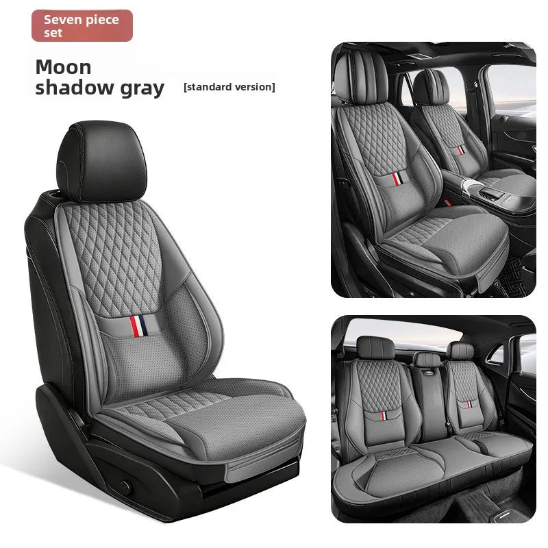 Universal Ergonomic Car Seat Cover Built-in 6cm Lumbar Support and Leg Bolster Breathable SUV Sedan Cushion Car Seat Protection