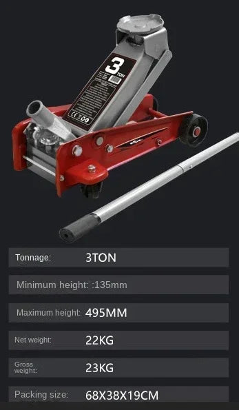 Durable  New Car mounted horizontal jack SUV car sedan hydraulic 2-ton car mounted hydraulic jack