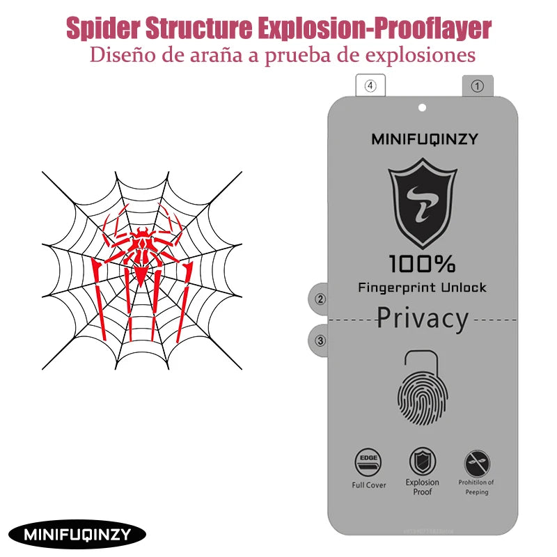 Self Repair Privacy Film For Samsung Galaxy S26 S25 S24 S23 Ultra S22 S21 S20 Plus  Anti-Spy Screen Protector Note 20 10 S10 5G Car Mobile World
