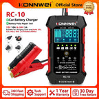 2026 New KONNWEI RC-10 Car Quick Battery Charger 12V 10A 24V 5A Pulse Repair Tool for Car Truck Lead Acid AGM Battery Maintainer