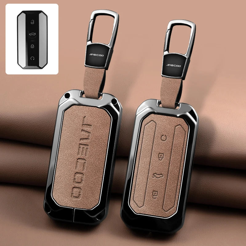 For Chery Jaecoo J5 J7 5 7 2025 2026 Keychain and Keyring Car Interior Accessories Zinc Alloy Car Key Protective Cover Suitable