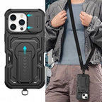 Anti-Shock Cover with Long Strap Crossbody Case for Iphone 16 Pro Max 17 Air 18 Pro 16e 17e Iphone16 Iphone17