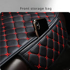 New Universal Car Seat Cover Back Cushion Pu Leather Minimalism Protective Seat Cushion Wear-resistant Car Interior Accessories Car Mobile World