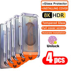 1-4PCS Unlock Easy Instal Tempered Glass For Samsung Galaxy S26 Ultra S25 S24 Plus S23 FE S22 S20 FE S25 Edge Screen Protector