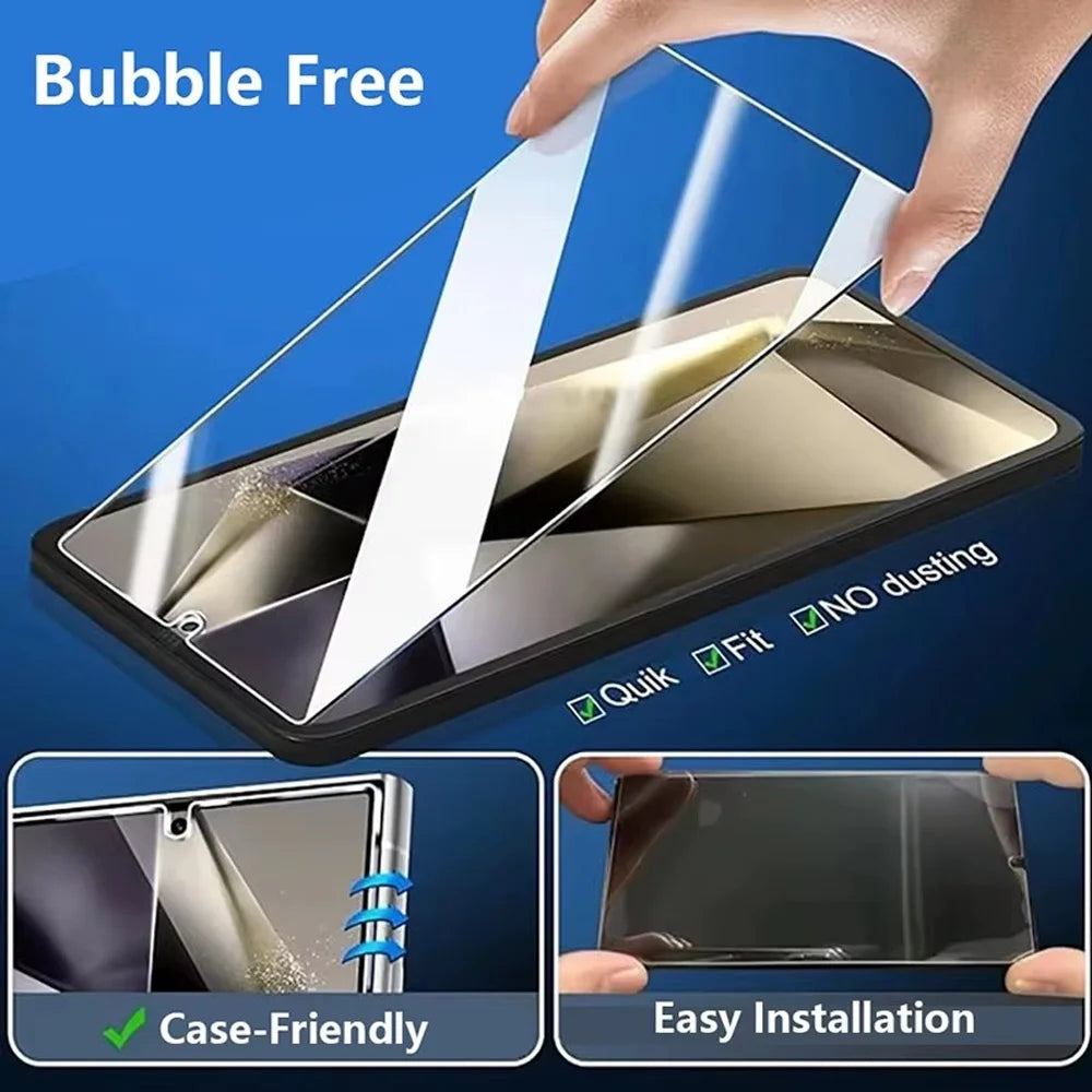 S26 S25 Ultra Protective Glass For Samsung Galaxy S25 S24 Ultra Screen Protector A17 A27 A37 A57 A56 A36 A26 A55 A54 A53 A15 A16 A35 Glass S21 S22 S23 Plus Pelicula Cristal Templado S24 FE Phone Front Film Car Mobile World