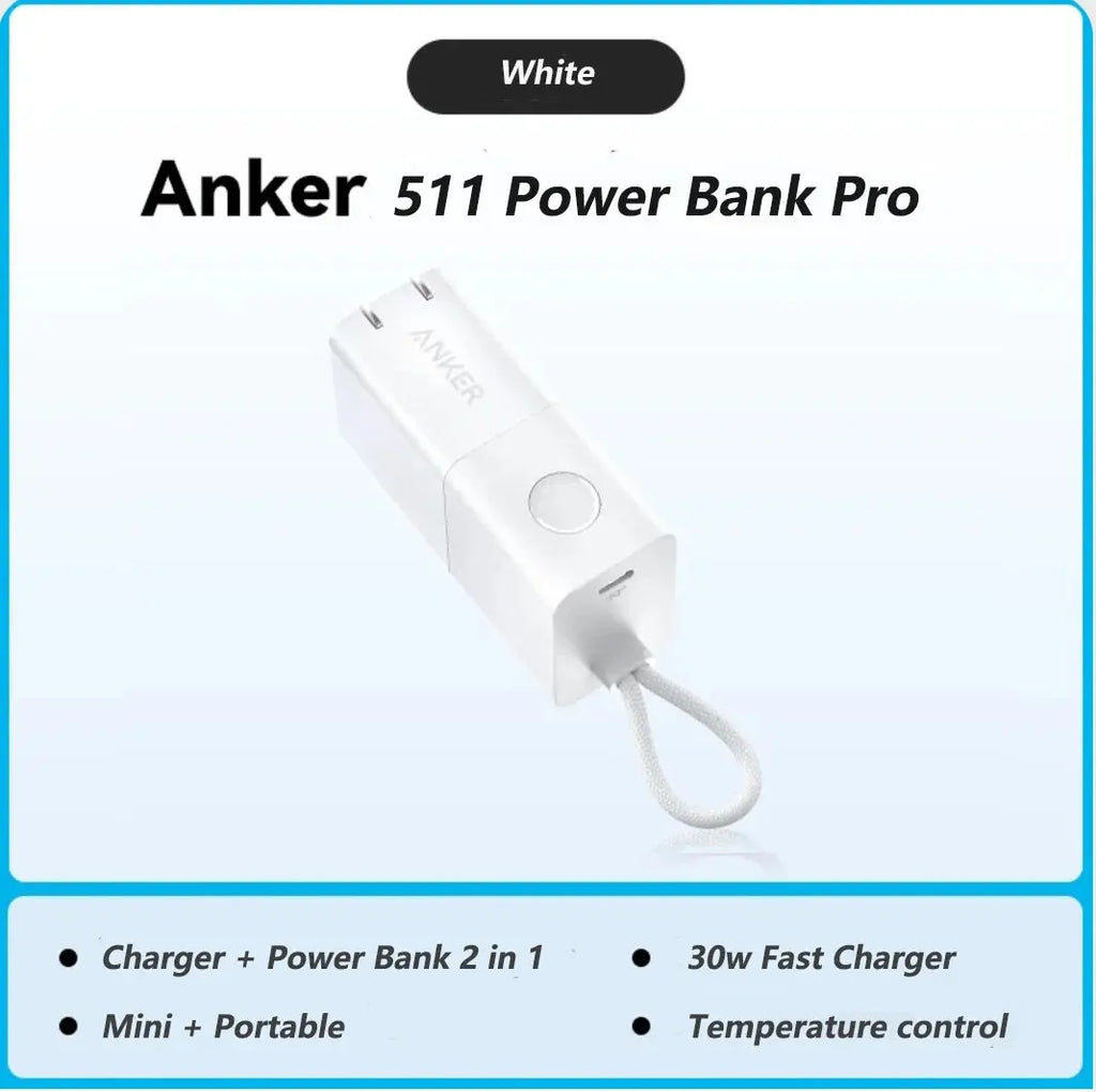 Anker Portable Charger 2-in-1 Hybrid Charger 5000mAh Power Bank Pro PowerCore Fusion 30W Power Delivery for iPhone Car Mobile World
