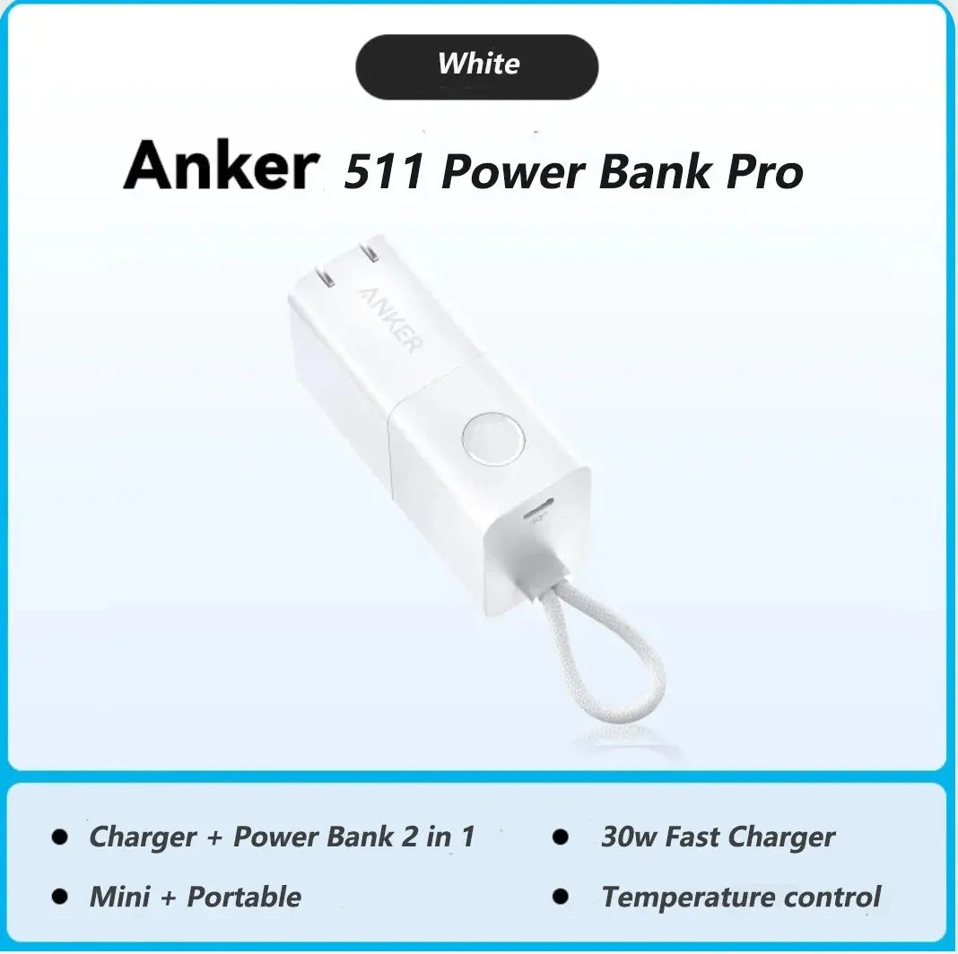 Anker Portable Charger 2-in-1 Hybrid Charger 5000mAh Power Bank Pro PowerCore Fusion 30W Power Delivery for iPhone Car Mobile World