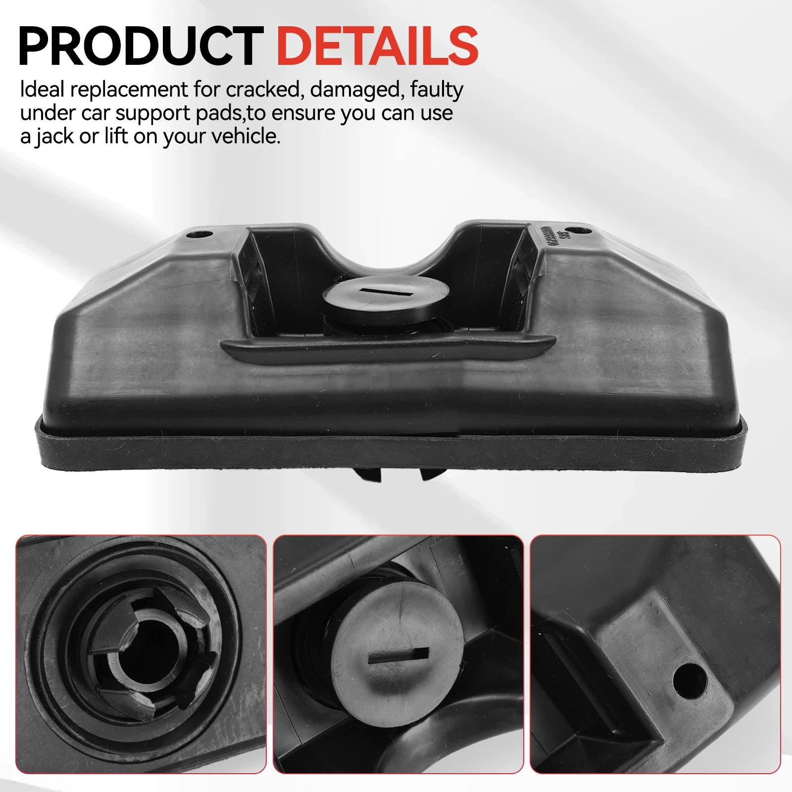 1pc/4pcs Car Lift Jacking Point Support Plug Plate Block Jack Pad FOR Mercedes-Benz W204 C204  W218 W212 0009986750 A0009986750 CM World