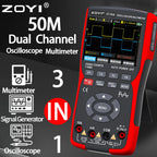 ZOYI ZT-703 Handheld digital oscilloscope multimeter three-in-one two-channel oscillometer signal generator electrician CM World