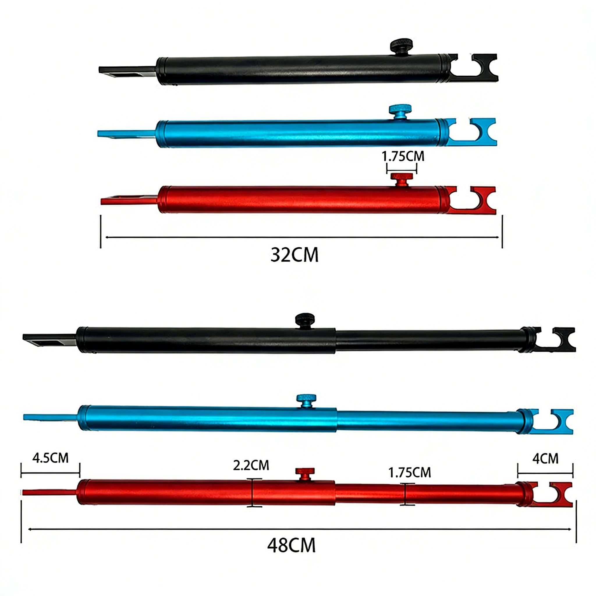 Telescopic Aluminum Car Support Rod Trunk Lid Prop for Polishing Dent Repair 32-48cm Adjustable Tool CM World