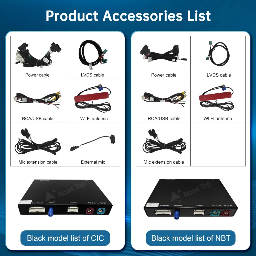 RoadTop Wireless CarPlay Android Auto for Mini R55 R56 R57 R58 R60 R61 F54 F55 F56 Clubman Countryman Cooper John Cooper Works CM World