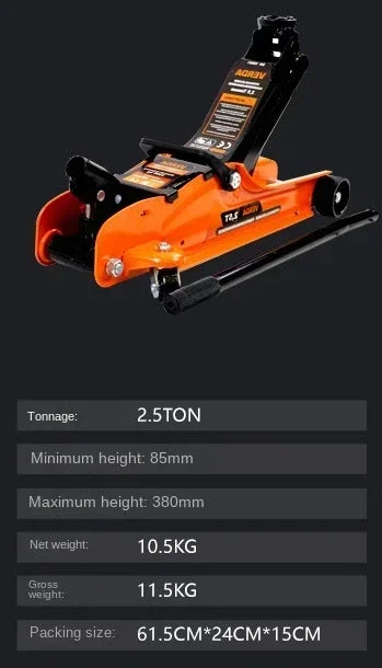 Durable  New Car mounted horizontal jack SUV car sedan hydraulic 2-ton car mounted hydraulic jack